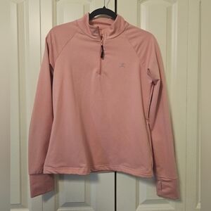 Danskin Light Pink Quarter Half Zip Sweatshirt Sz S-M